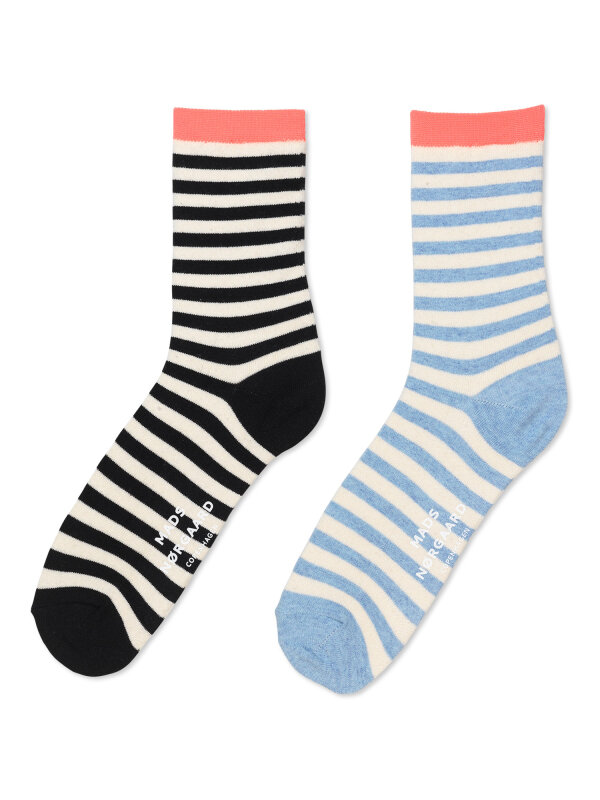 Mads Nørgaard - Socks Pair Stripe Mix Strømper Mads Nørgaard - Socks Pair Stripe Mix Strømper