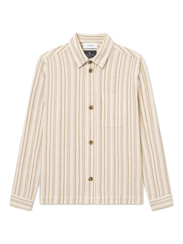 Les Deux - Shane Stripe Cotton Overshirt Skjorte Les Deux - Shane Stripe Cotton Overshirt Skjorte