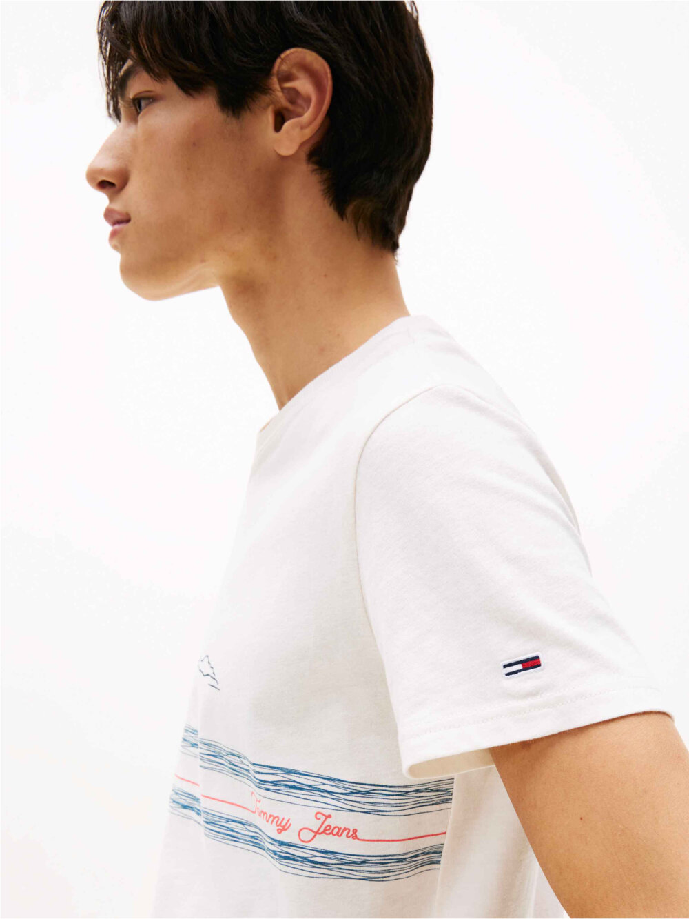 Tommy Jeans - TJM REG PALM SAILING GRAPHIC T-shirt