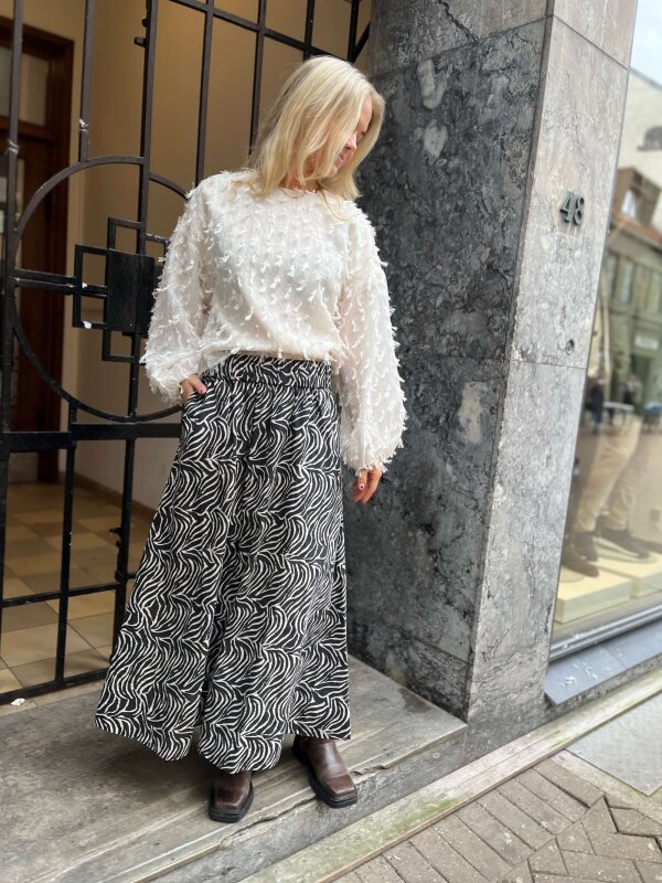 Neo Noir - Yara Zebra Long Nederdel