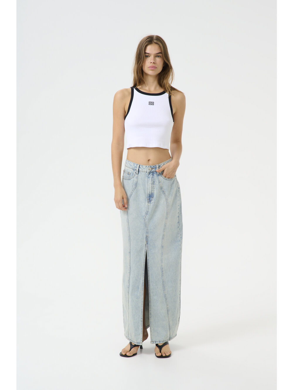 Gestuz - GZdrew contrast logo crop top