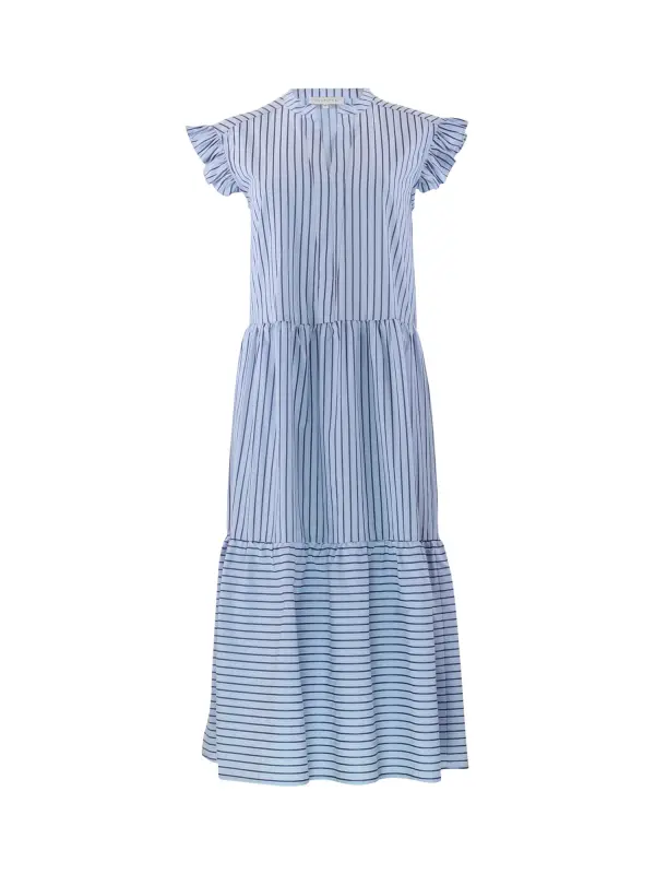 Continue - Bea stripe long kjole
