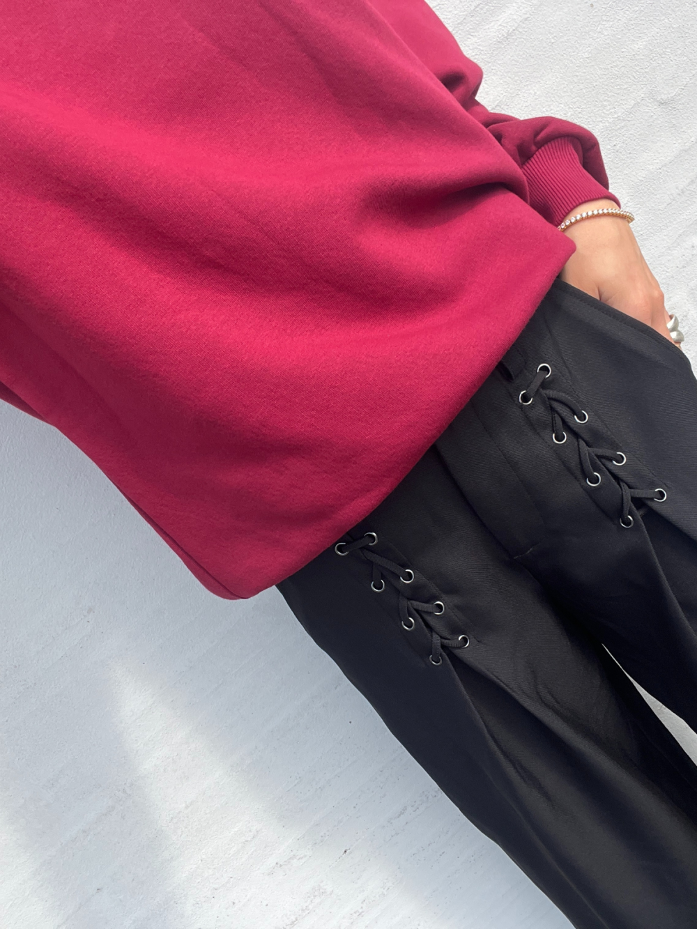 Co´Couture - LunaCC Eyelet Wide Bukser