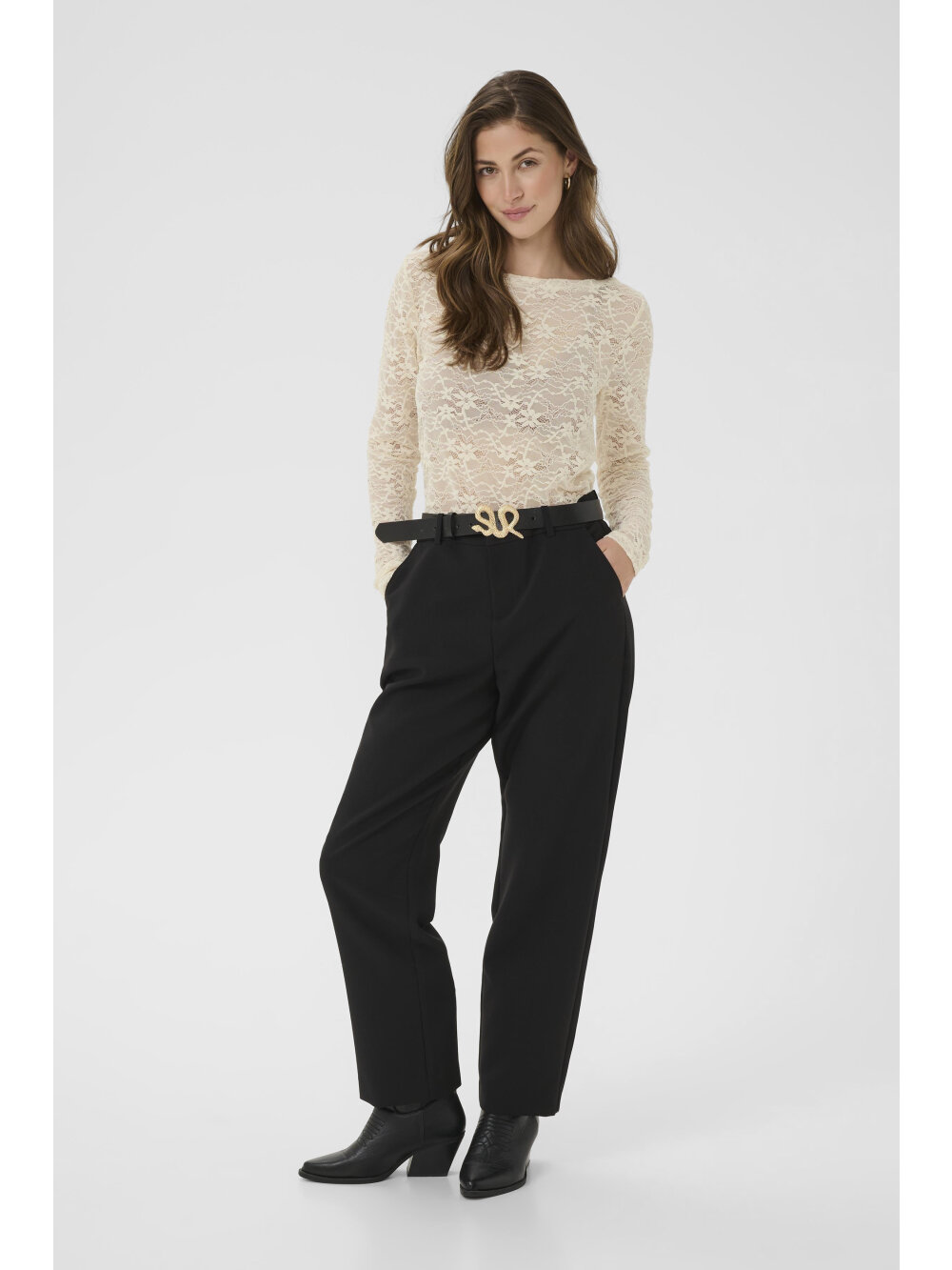 Cream - CRInge Lace Blouse