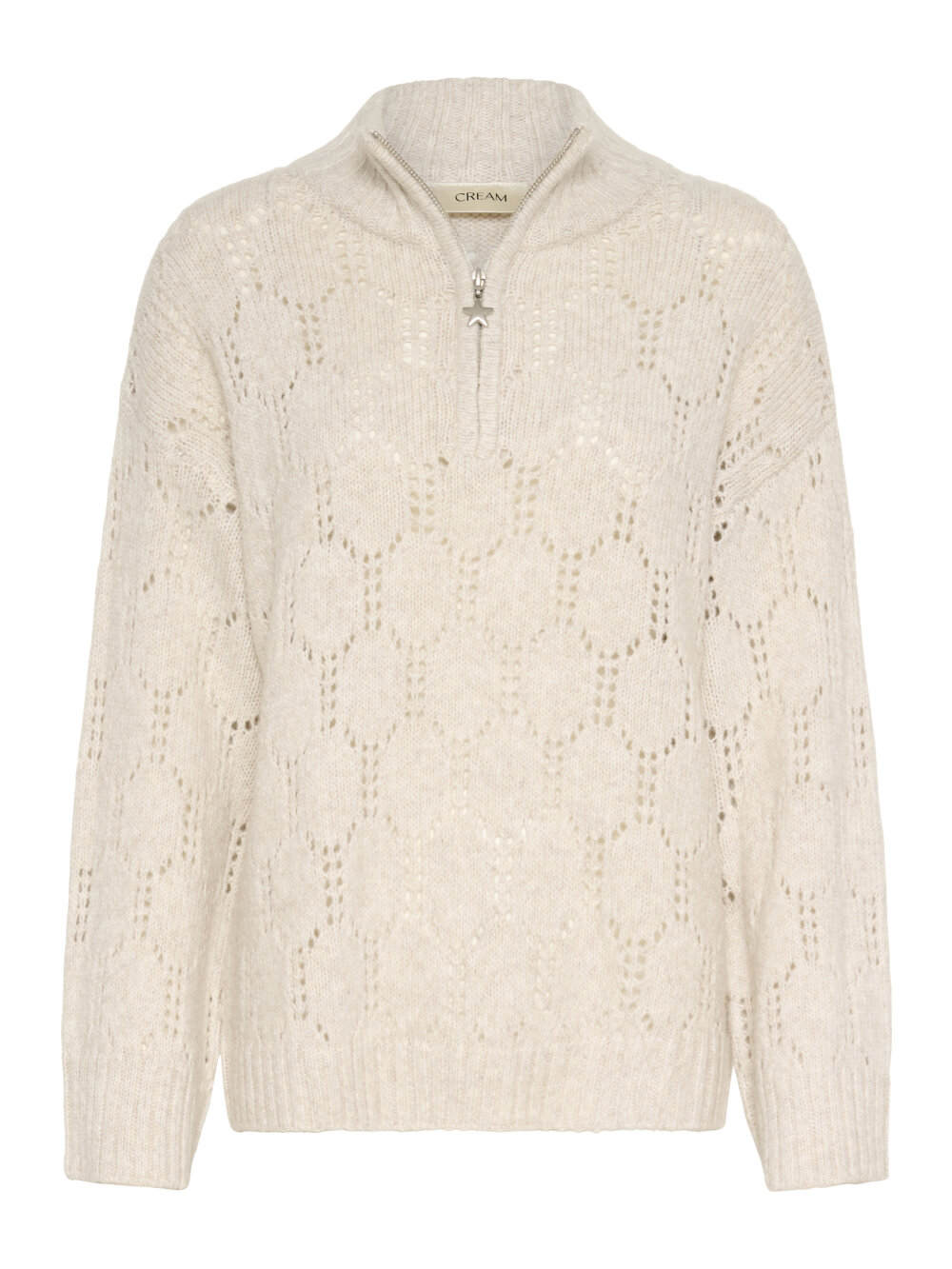 Cream - CRZilla Zipper Pullover