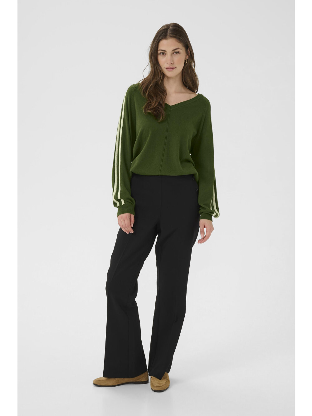 Cream - CRAnva stripe pullover