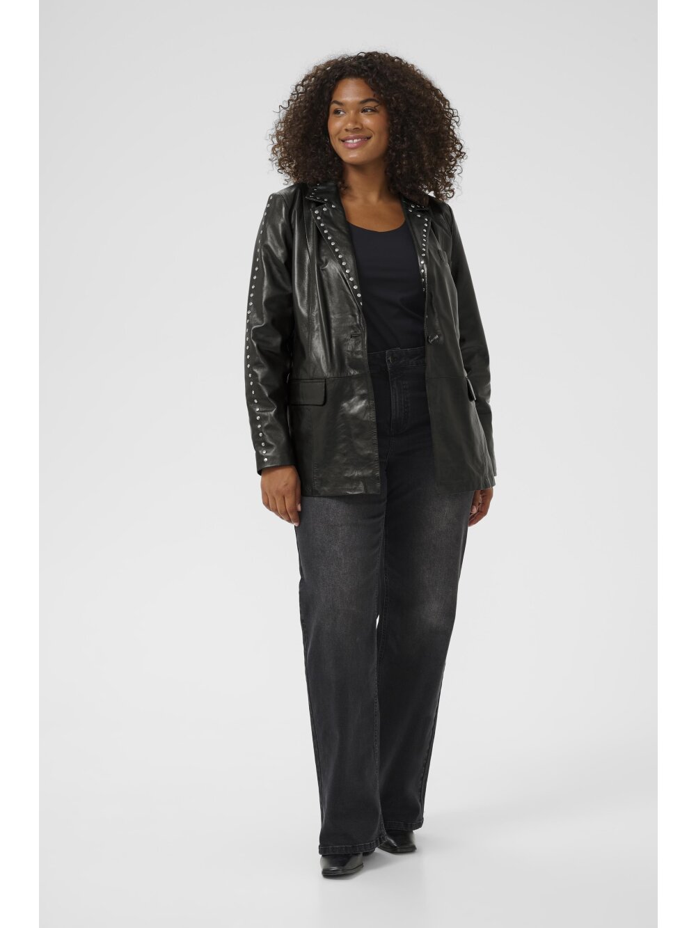 Kaffe Curve - KCtera Leather Blazer