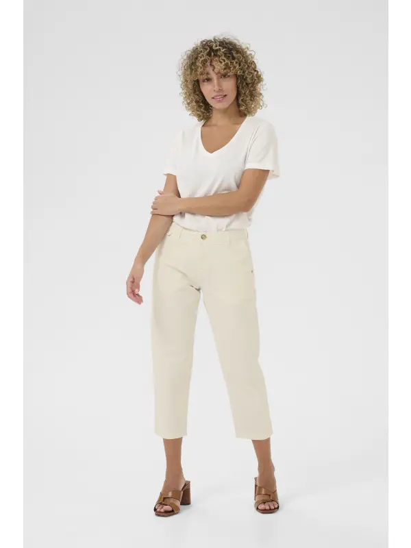 Cream - CRBerta Capri Twill - Coco Fit Cream - CRBerta Capri Twill - Coco Fit