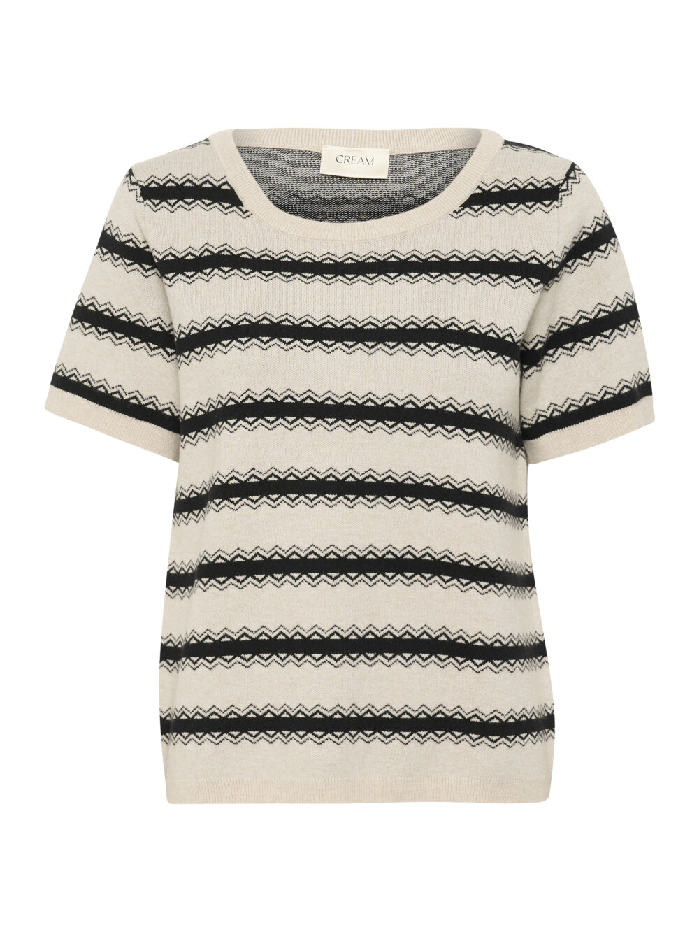 Cream - CRDela SS Zigzag pullover