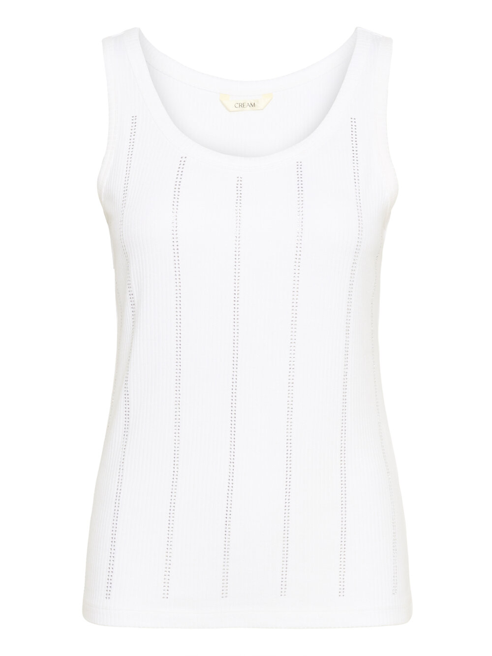 Cream - CRRibba Studs Top