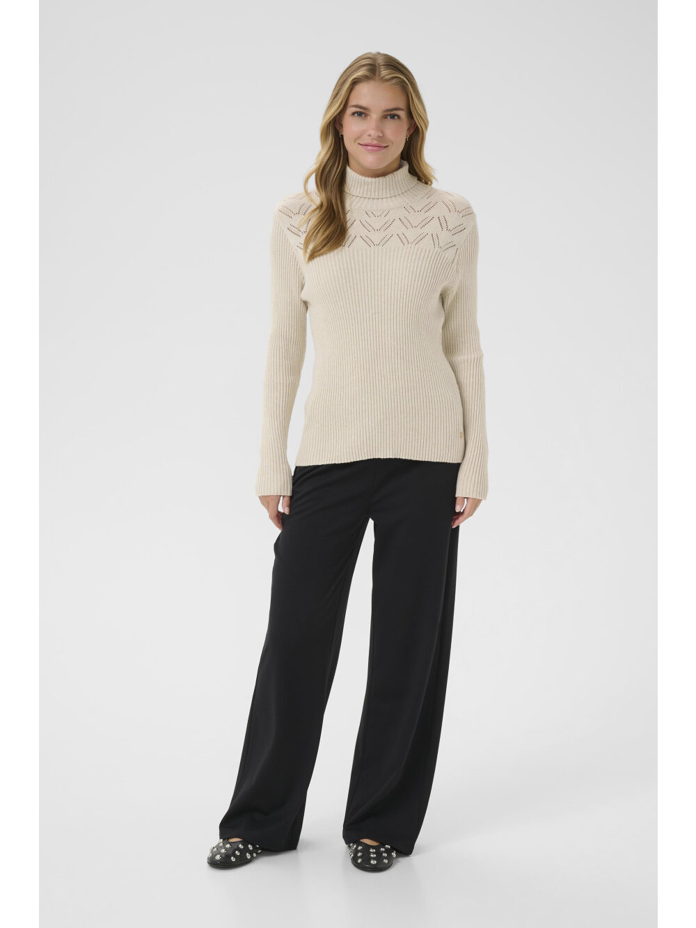 Cream - CRDela Rollneck Pullover