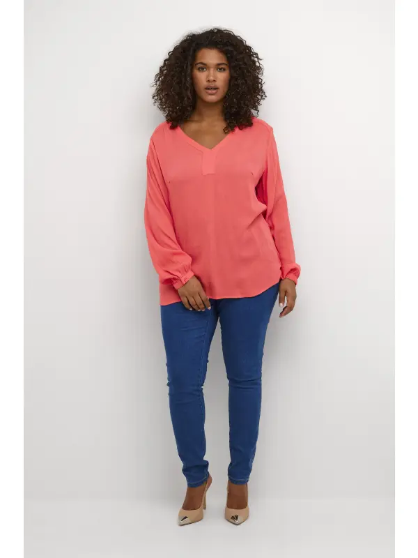Kaffe Curve - KCami LS Blouse Kaffe Curve - KCami LS Blouse