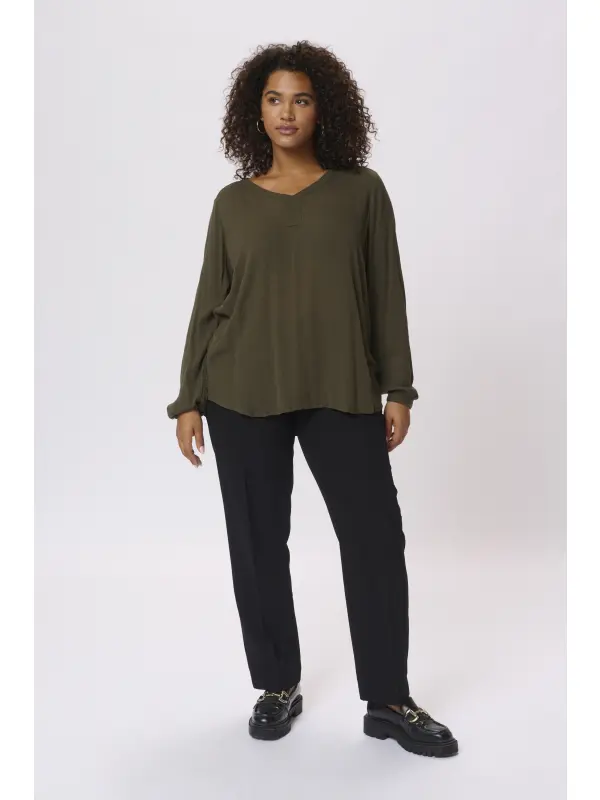 Kaffe Curve - KCami LS Blouse Kaffe Curve - KCami LS Blouse