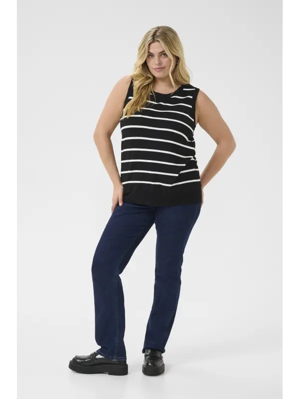 Kaffe Curve - KClizzy Striped Slipover Kaffe Curve - KClizzy Striped Slipover