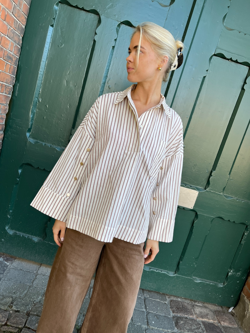 Continue - Klara l/s brown stripe