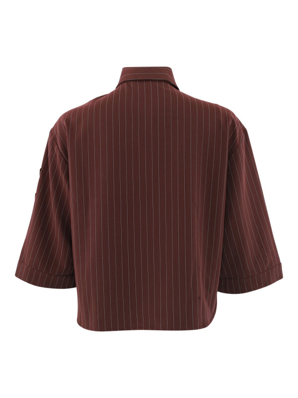 Continue - Mili pinstripe patch skjorte