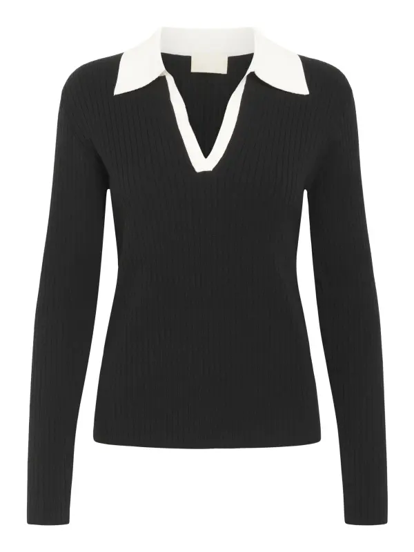 Soaked In Luxury - SLLidya Polo Pullover Soaked In Luxury - SLLidya Polo Pullover