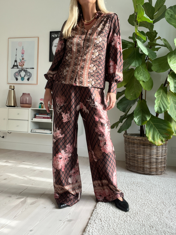 Neo Noir - Lunet Botanical Border Bukser Neo Noir - Lunet Botanical Border Bukser