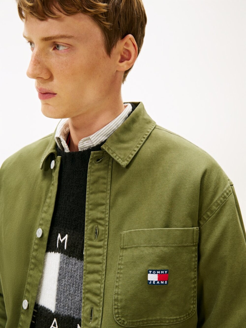 Tommy Jeans - TJM ESSENTIAL OVERSHIRT EXT