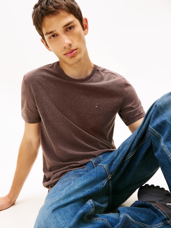 Tommy Jeans - TJM XSLIM JASPE HTR TEE EXT