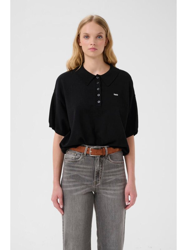Gestuz - GZtalla ss polo pullover Gestuz - GZtalla ss polo pullover
