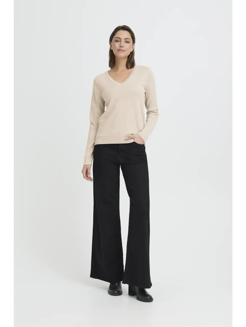 ICHI - IHLULS V-NECK LS