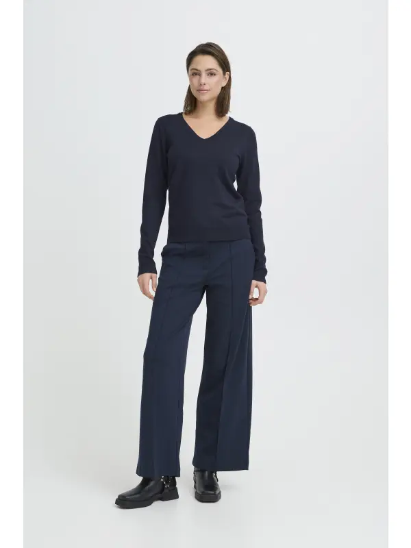 ICHI - IHLULS V-NECK LS ICHI - IHLULS V-NECK LS