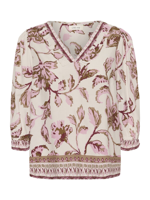 Cream - CRTiah Bluse Cream - CRTiah Bluse