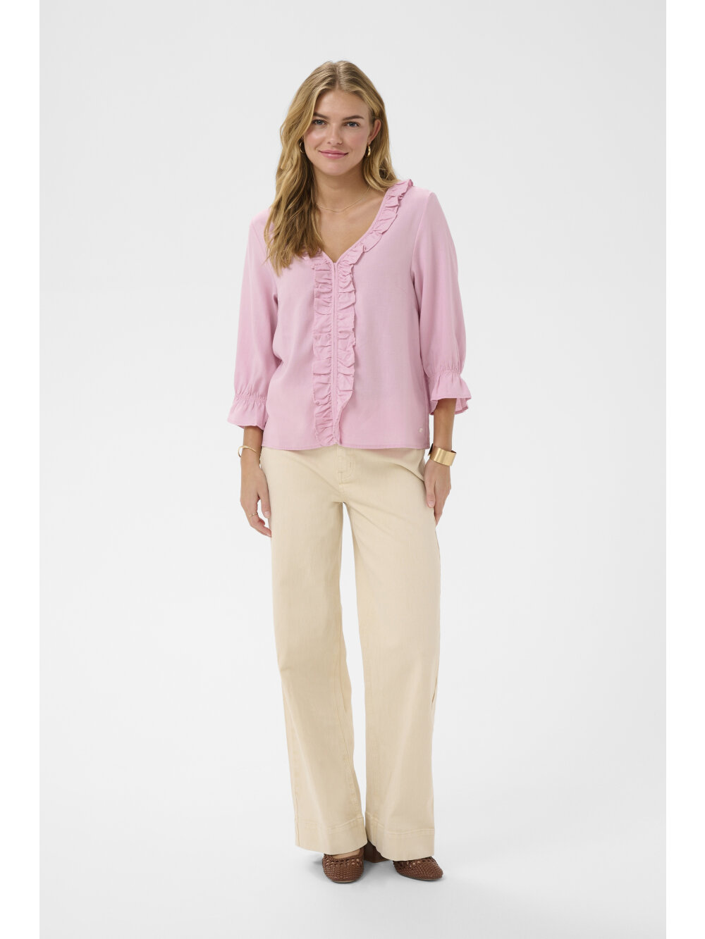 Cream - CRBirgit Frill Blouse