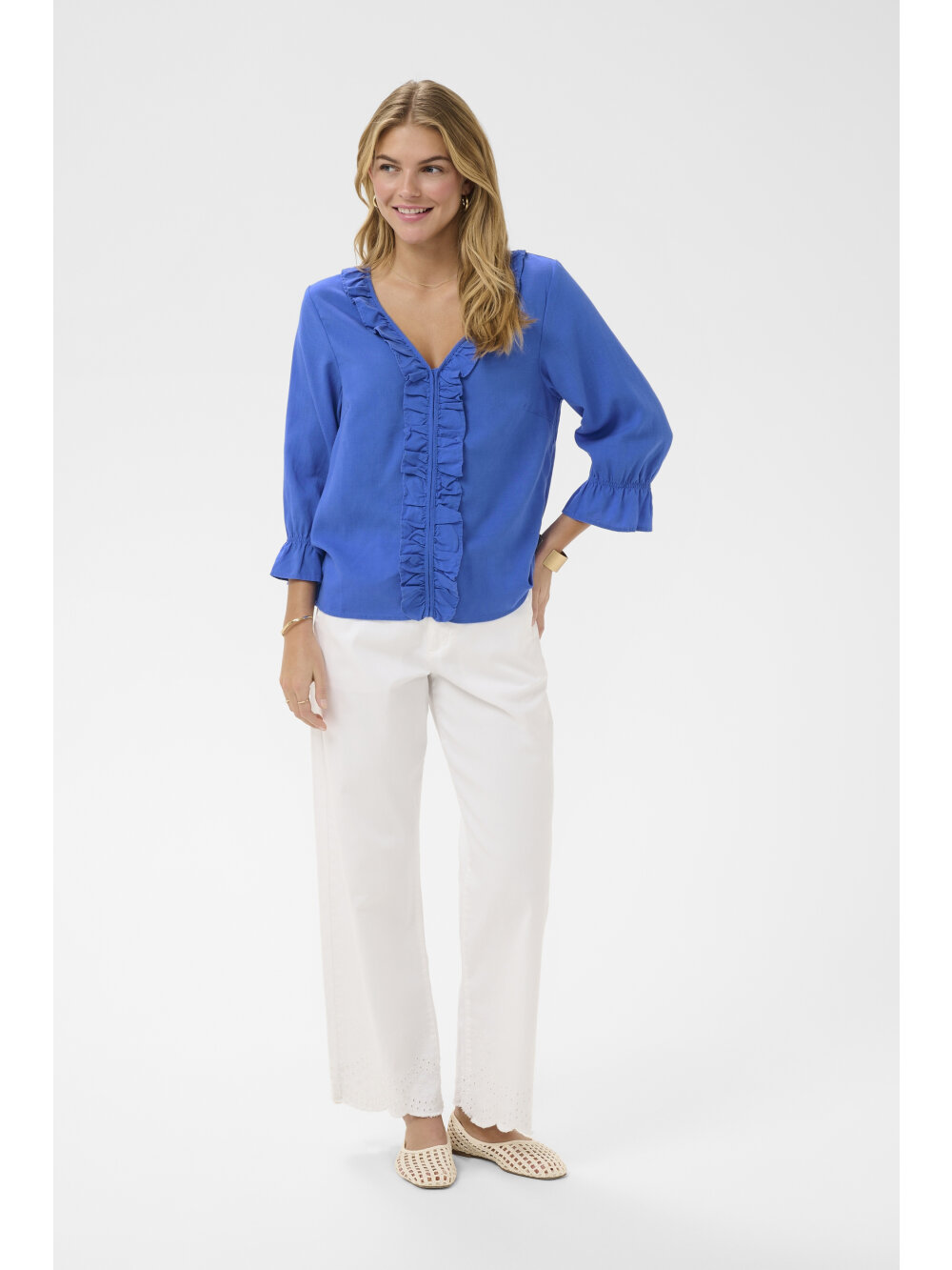 Cream - CRBirgit Frill Blouse