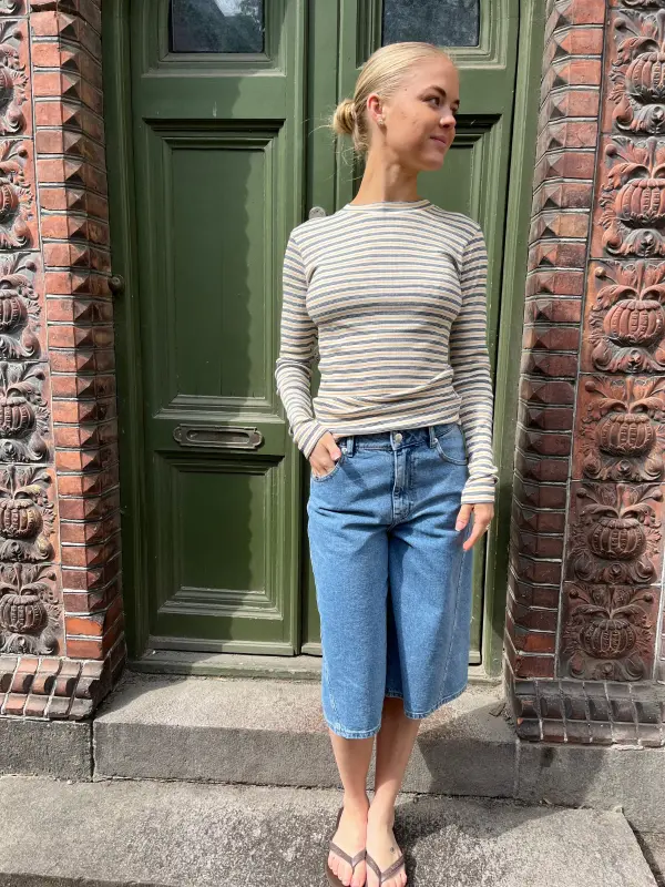 Mads Nørgaard - Bomulds bluse med striber Mads Nørgaard - Bomulds bluse med striber
