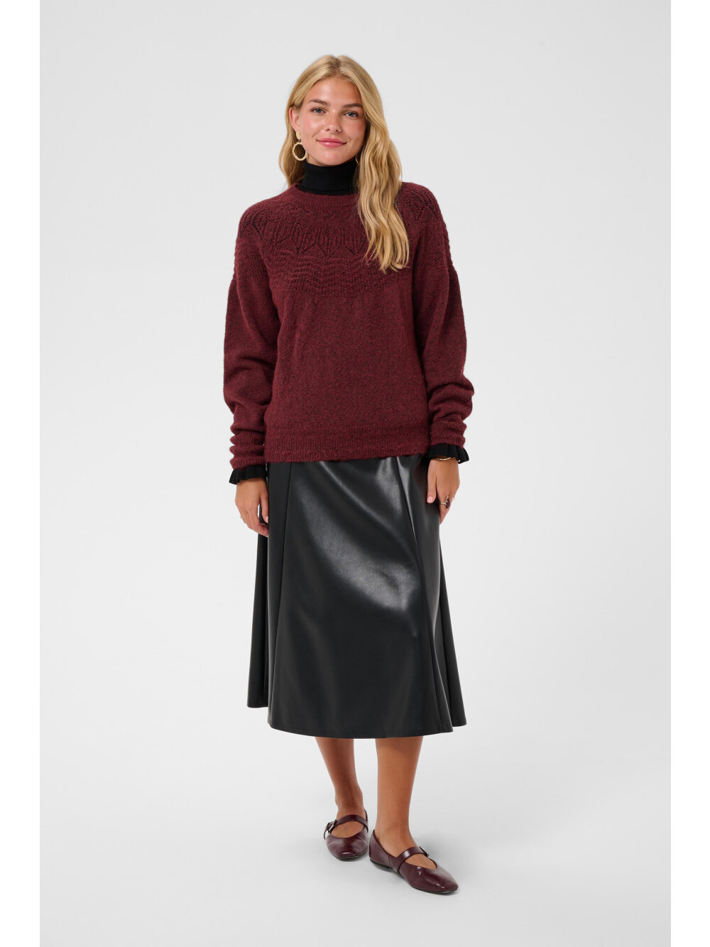 Cream - CRJunah Pointelle Pullover