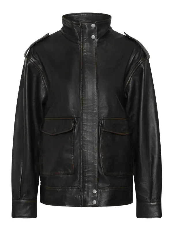 Cream - CRLeylah leather jacket Cream - CRLeylah leather jacket