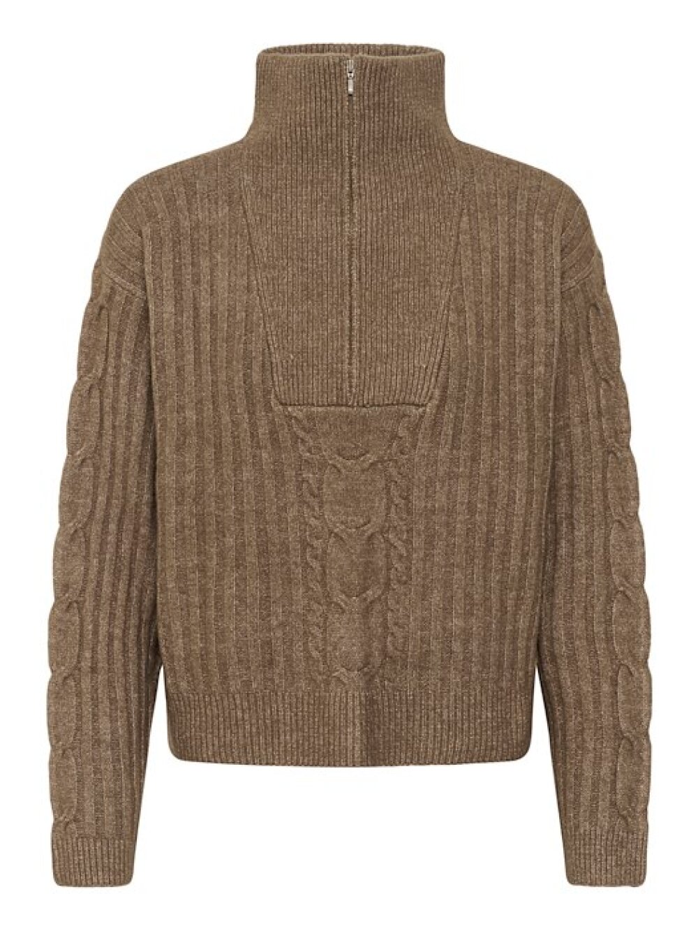 Cream - CRSiffe Zipper Pullover