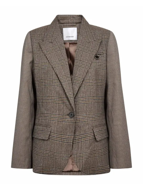 Co´Couture - VeyaCC Check Fitted Blazer Co´Couture - VeyaCC Check Fitted Blazer