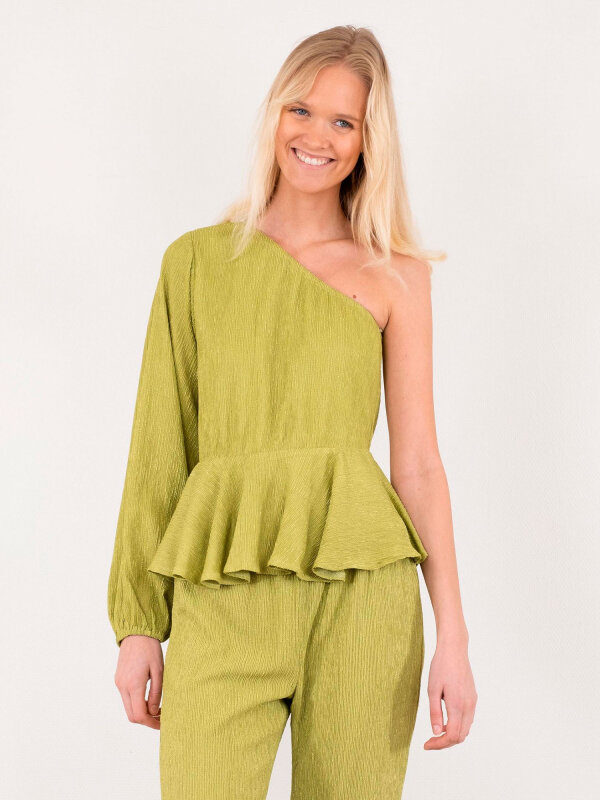 Neo Noir - McCartney Plisse Bluse Neo Noir - McCartney Plisse Bluse