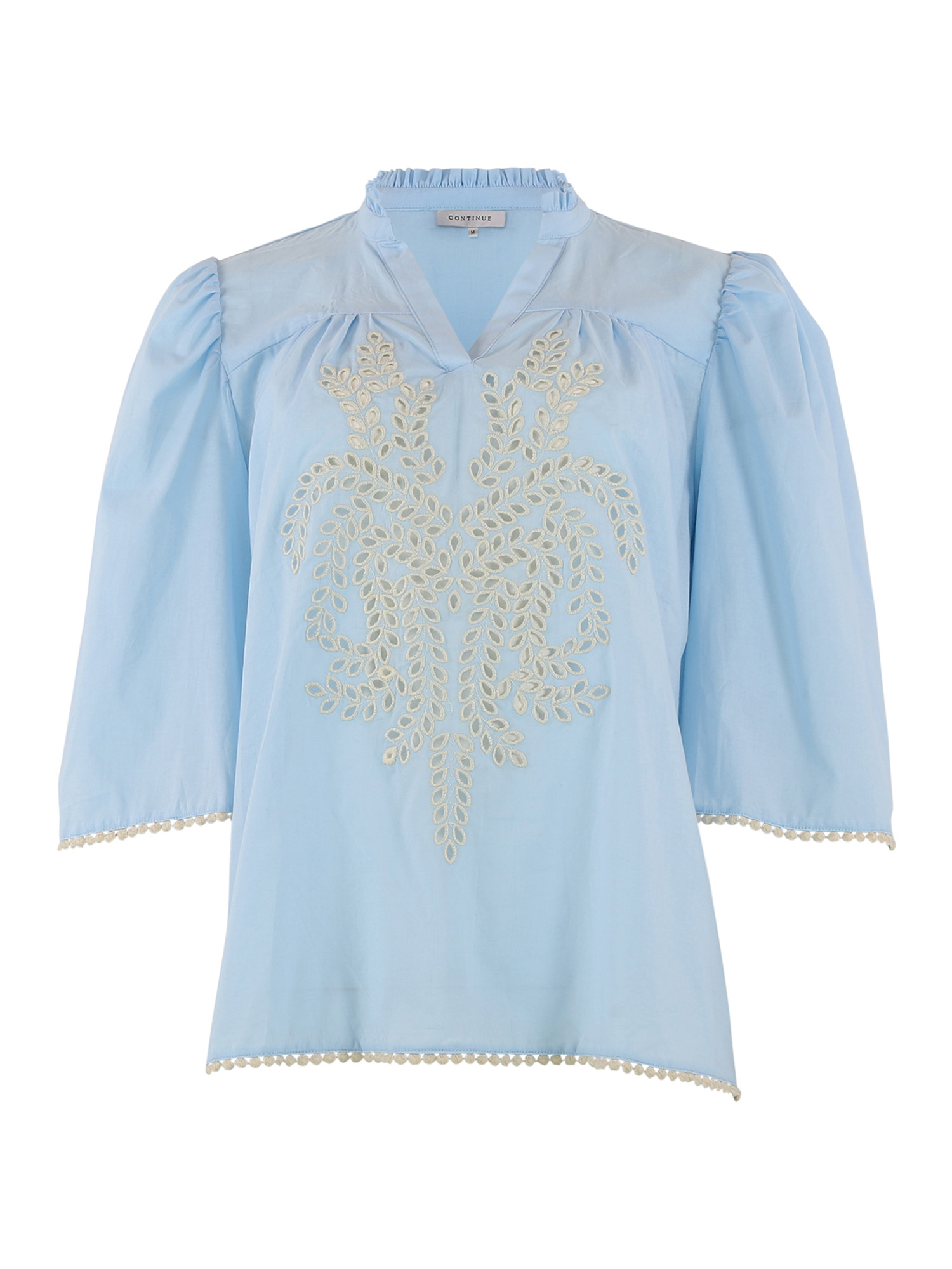 Continue - Klara Stripe Embrodery 15214 - Blue Stripe