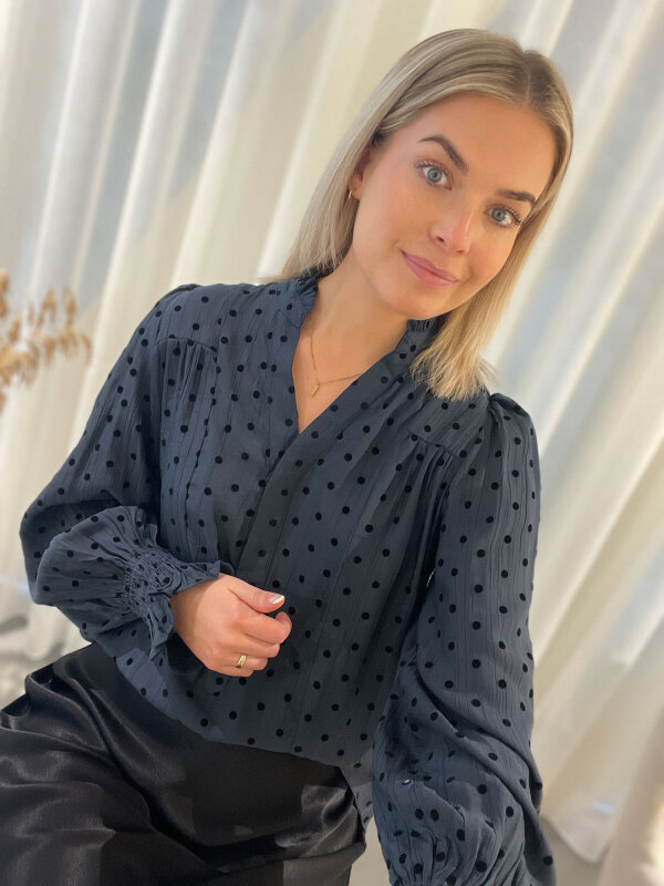 Co´Couture - DollyCC Dot V-Bluse 