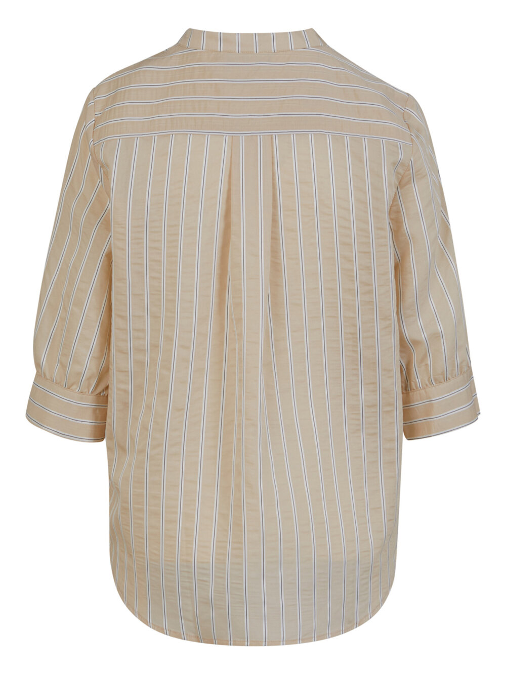 Coster Copenhagen - Shirt In Beige Stripe Creme Three Color Stripe