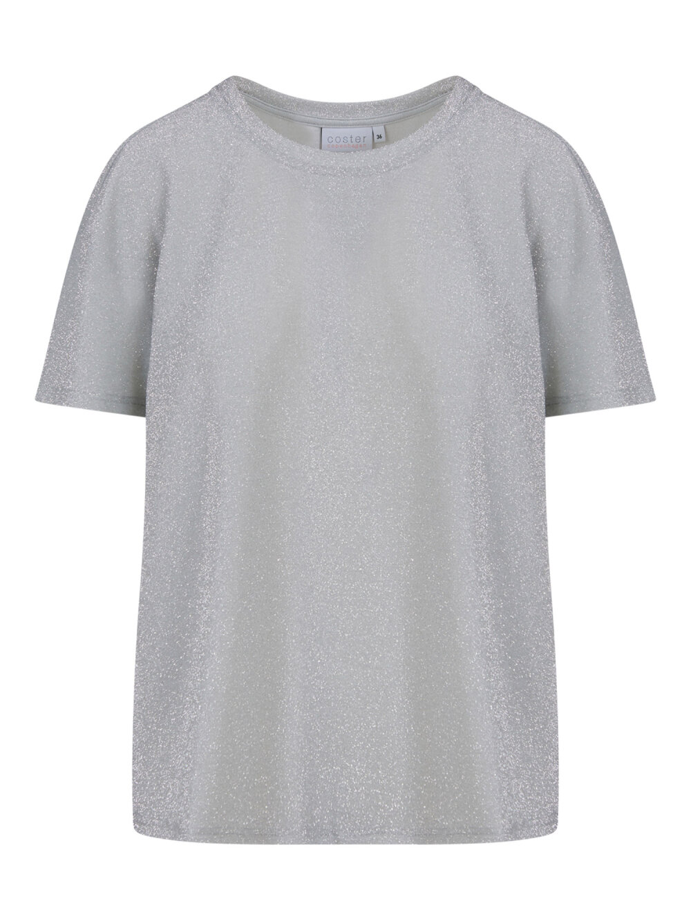 Coster Copenhagen - T-shirt With Shimmer Silver
