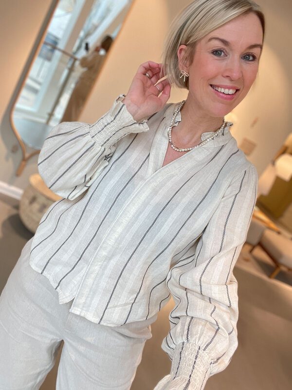Neo Noir - Dalli Stripe Bluse Neo Noir - Dalli Stripe Bluse