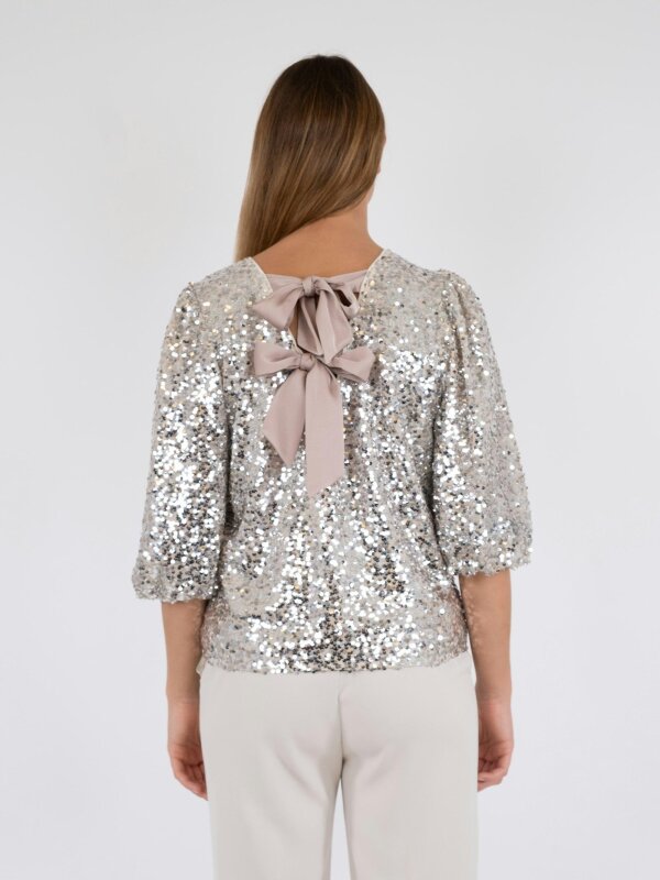 Neo Noir - Lorraine Sequins Bluse Neo Noir - Lorraine Sequins Bluse