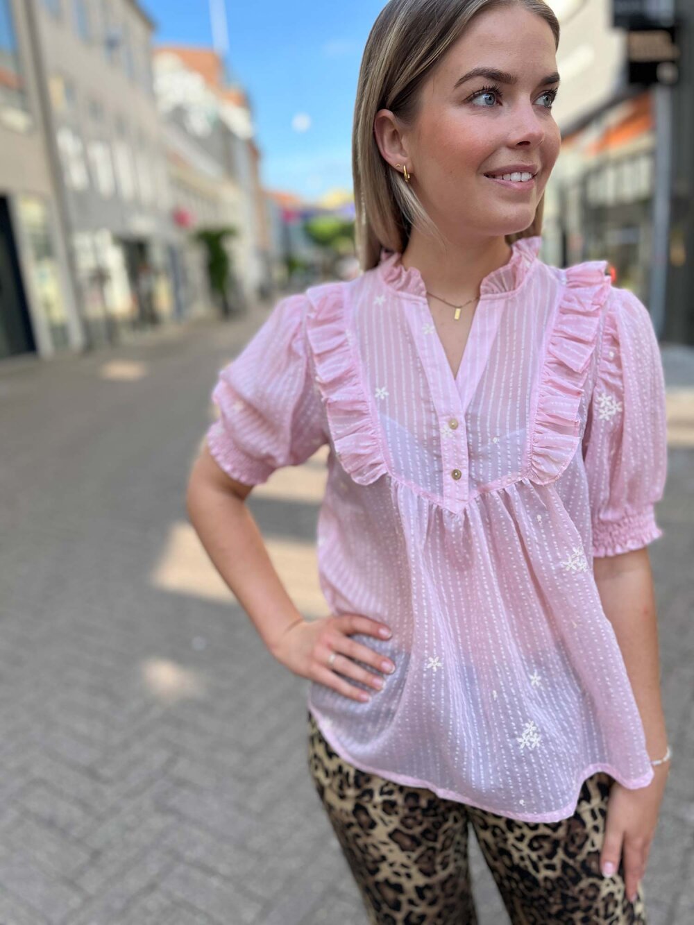 Continue - SILKE CHIFFON Bluse