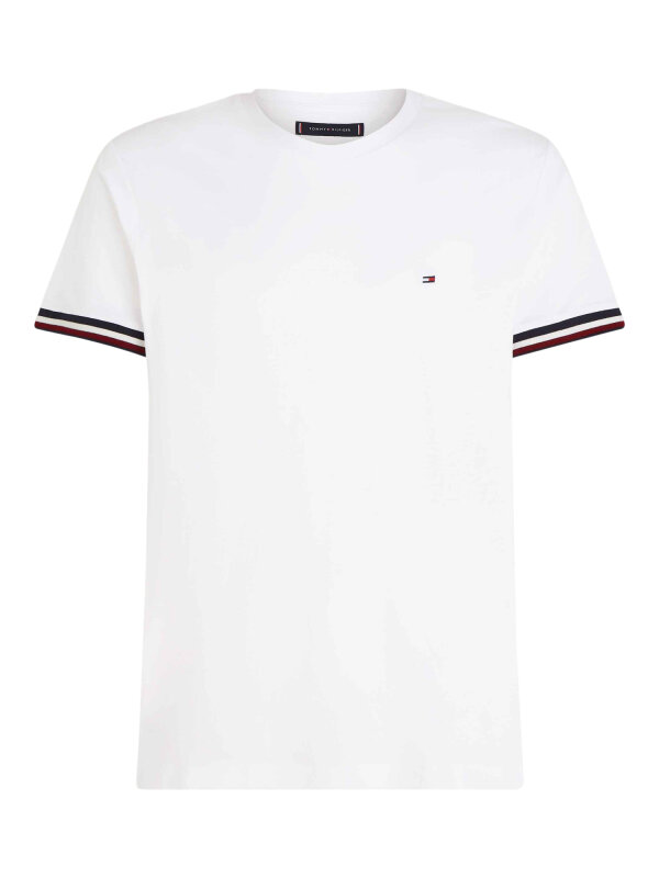 Tommy Hilfiger - GLOBAL STRIPE CUFF PIQUE T-shirt Tommy Hilfiger - GLOBAL STRIPE CUFF PIQUE T-shirt