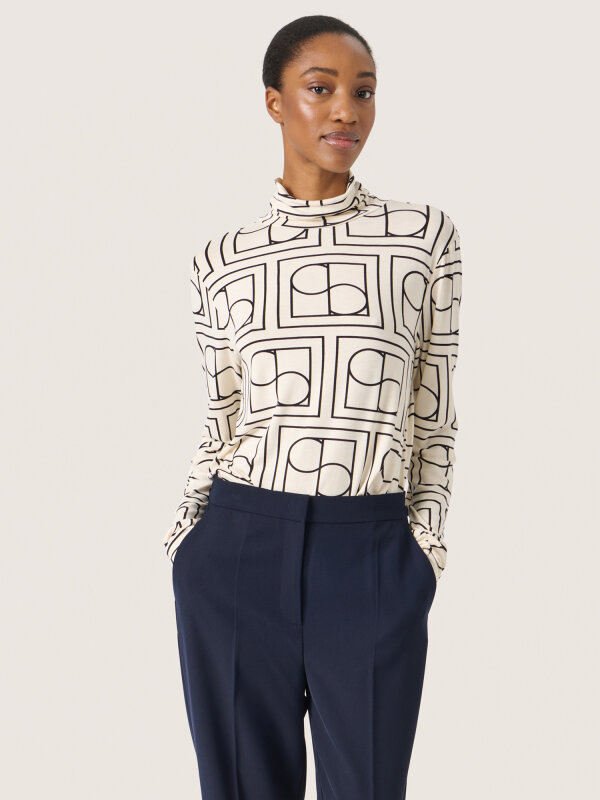 Soaked In Luxury - SLHanadi Printed LS Rullekrave